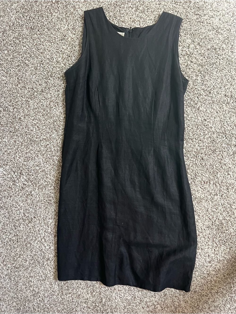 Sleek Black Sleeveless Mini Dress